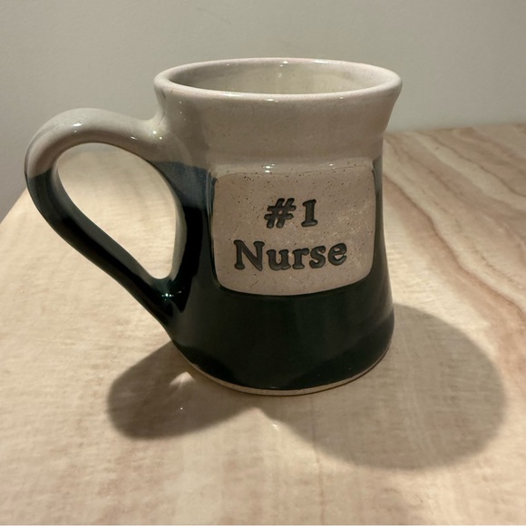#1 Nurse Ceramic Mug - Black and Cream - Picture 2 of 9